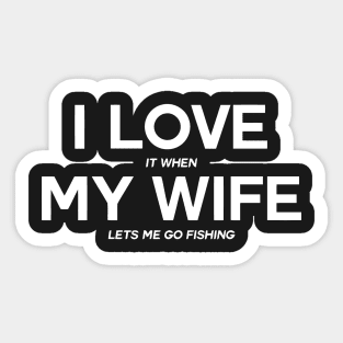 I Love My Wife Sticker